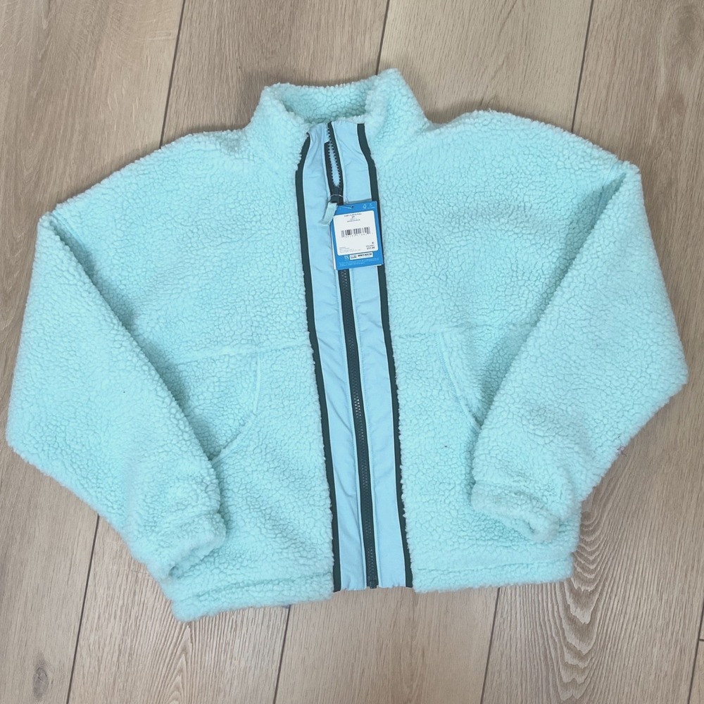 DSG Girls Cozy Fleece Full‎ Zip Jacket Shoreside Blue Size L(14) New With Tags